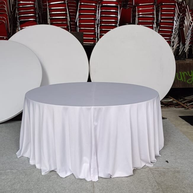 sewa meja bulat jabodetabek